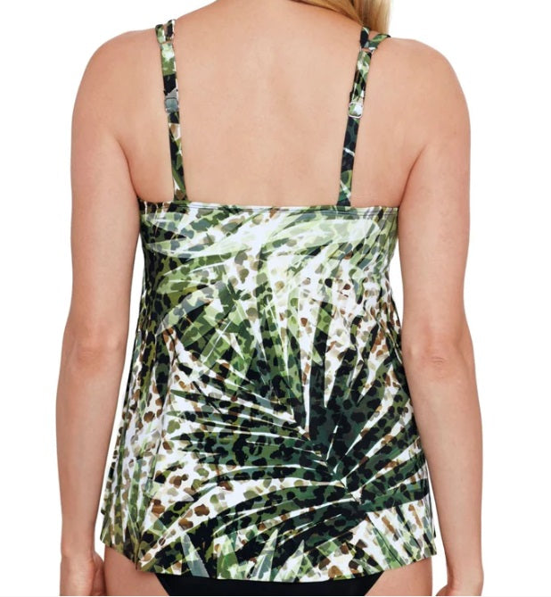 Shapesolver by Penbrooke M&M Pleated Tankini Top